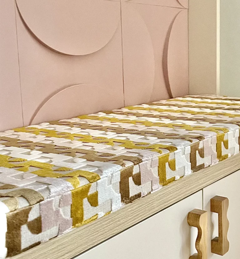 banquette et coussins sur mesure Lyon